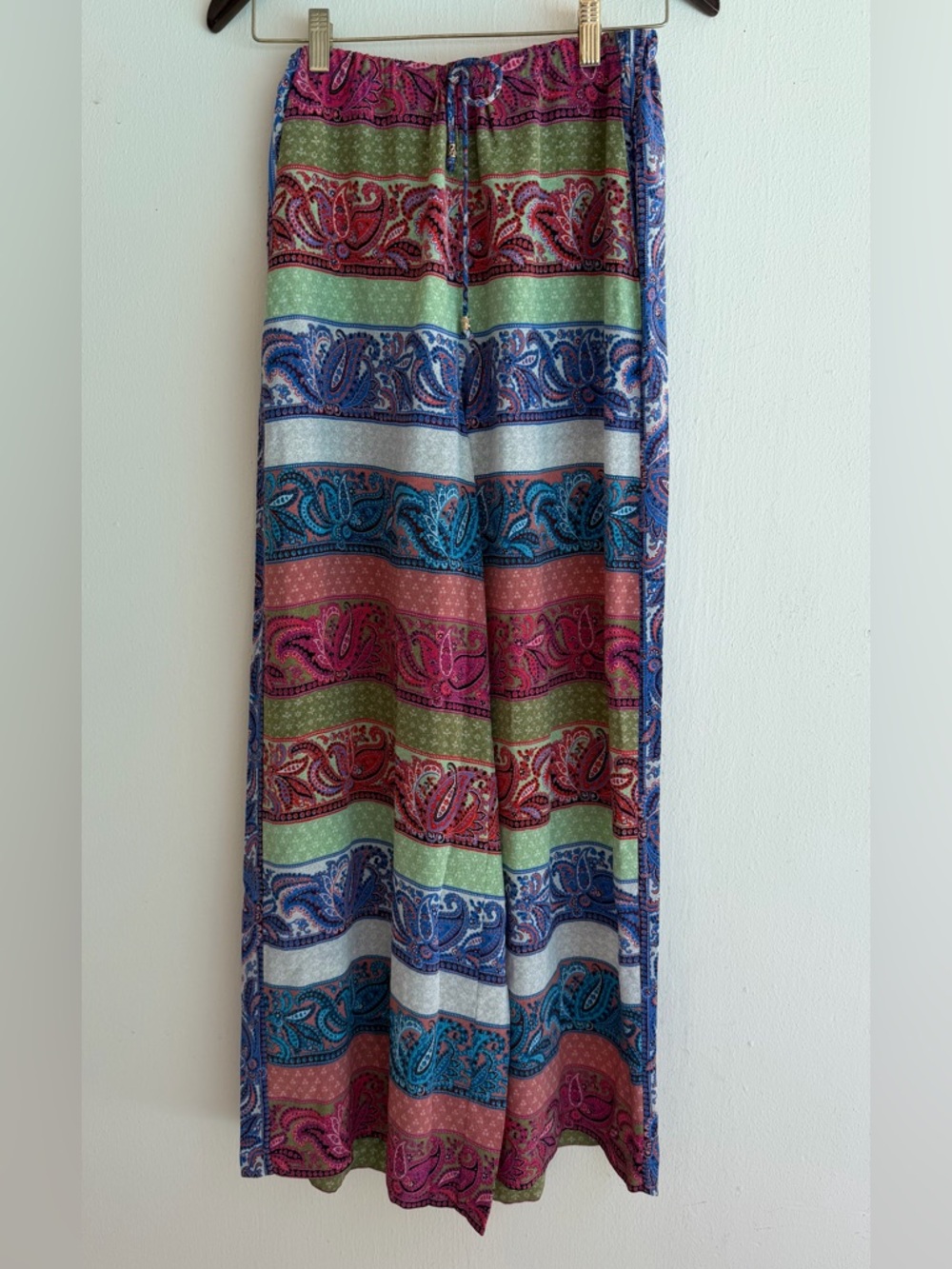 Boteh Striped Paisley Maxi Skirt in Multicolor